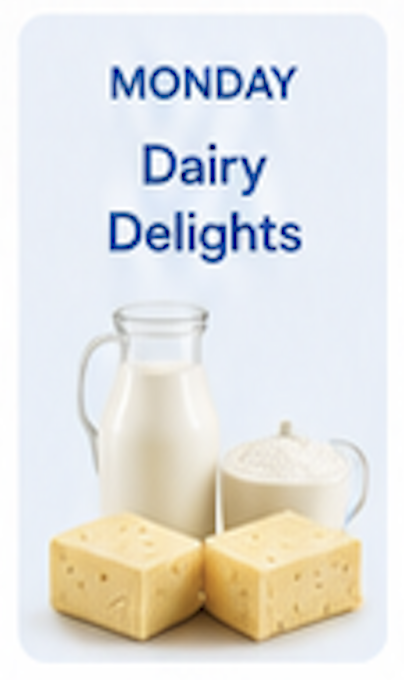 Monday — Dairy Delights
