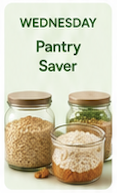Wednesday — Pantry Saver