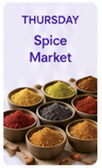 Thursday — Spice Market
